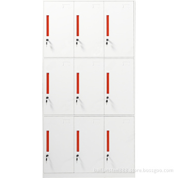 9-door steel file cabinet